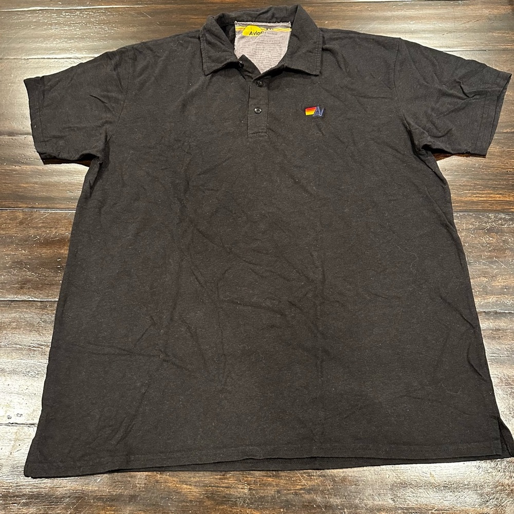 Charcoal Men’s aviator nation polo
